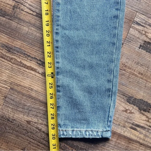 RSQ Women's Blue Straight Leg High Waist 90s Jeans Size 23 100% Cotton NWT - Picture 5 of 8